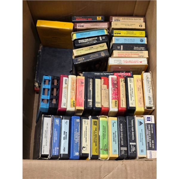 Lot of 8 track tapes