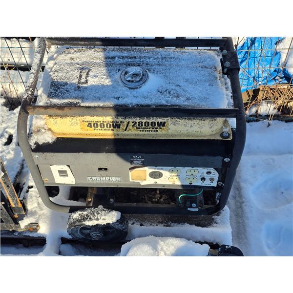 4000W Chanpion generator- was working when brought