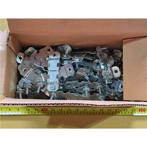 Bo+x of conduit clips/clamps