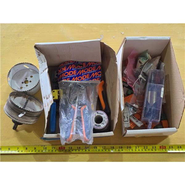 Wire tools, holesaw blades, hardware
