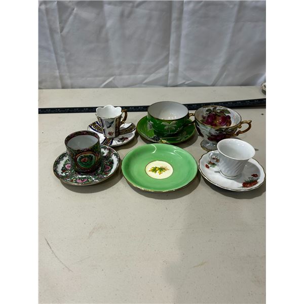 Vintage teacups & saucers - assorted