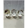 3 Vintage Colclough teacups and saucers