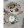 Image 3 : 2 Vintage Shafford teacups and saucers & 1 vintage Hammersley teacup and saucer