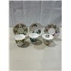 3 Vintage Queen Anne teacups and saucers