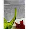 Image 3 : Vintage blown glass (broken end on red glass)