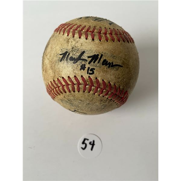 2001 Sonoma County Crushers team signed game baseball – Western Baseball league