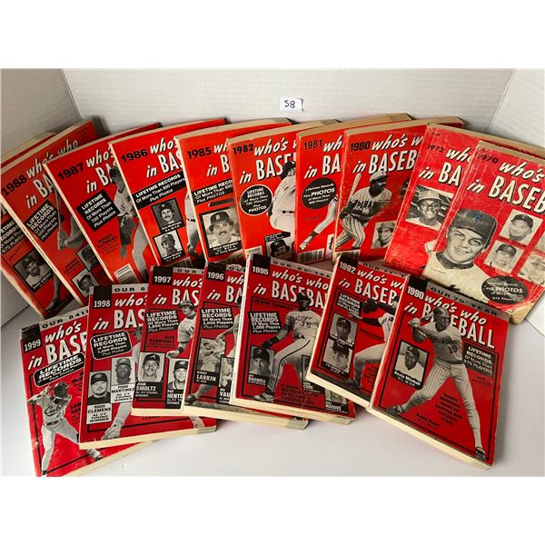 Who’s Who in Baseball magazines – 17 issues from the 70’s to the 90[x=#82