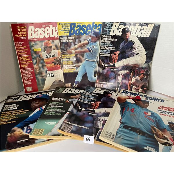 Vintage Baseball magazines – 7 issues from the 1980’s – Street and Smith