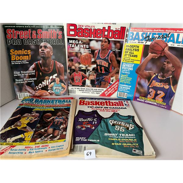 Vintage Basketball magazines – 5 issues from the 80’s and the 90’s