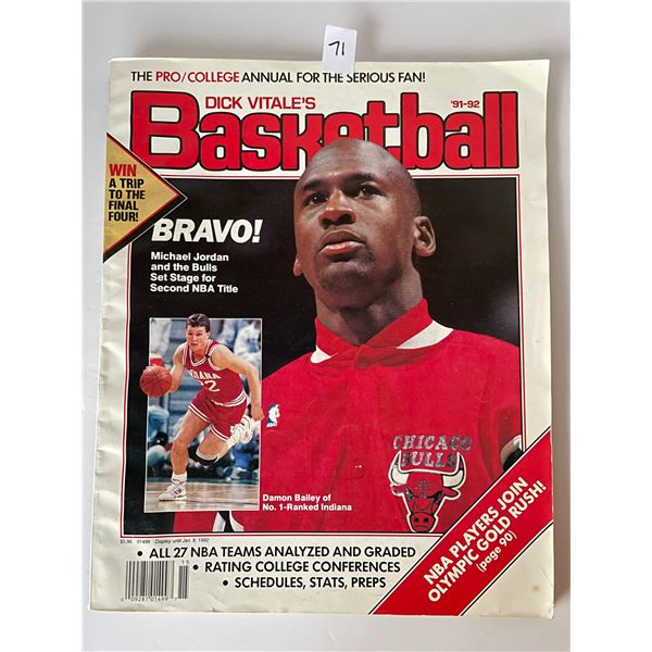Michael Jordan 1991-92 Basketball magazine
