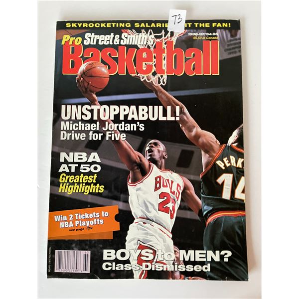 Michael Jordan 1996-97 Basketball Street & Smith’s magazine
