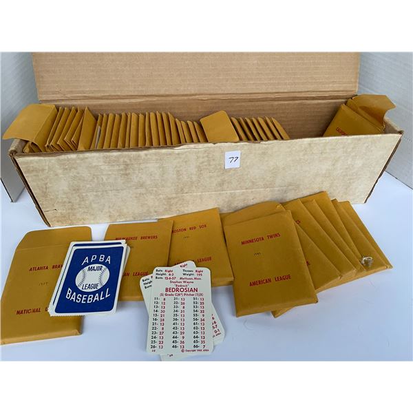 APBA baseball cards – 1984-85 teams