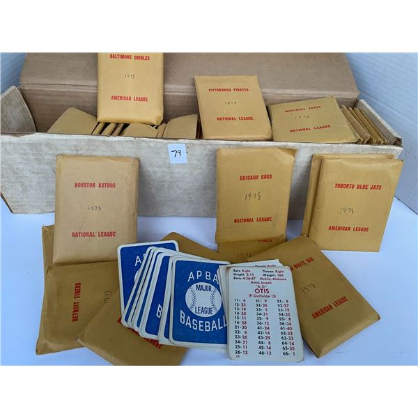APBA baseball cards – 1978-79 teams