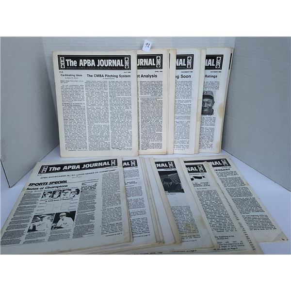 APBA Journals – 1984 to 1985