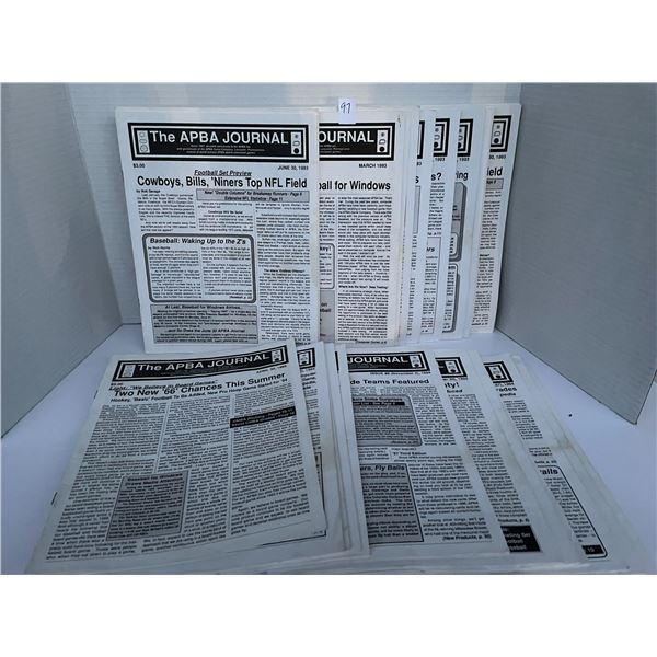 APBA Journals – 1993 to 1994
