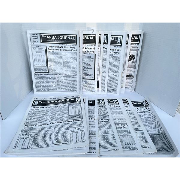 APBA Journals – 1997 to 1999