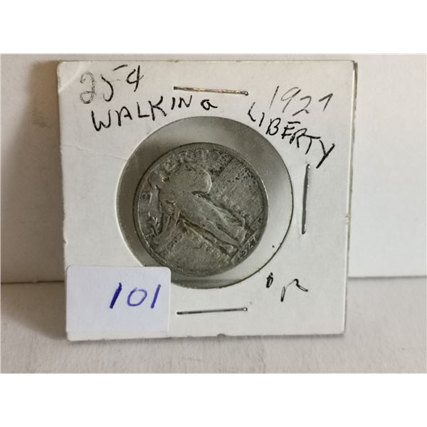 1927 Walring Liberty  USA 25 Cents
