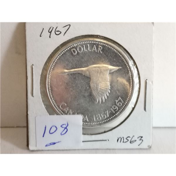 1967 Canada Silver Dollar