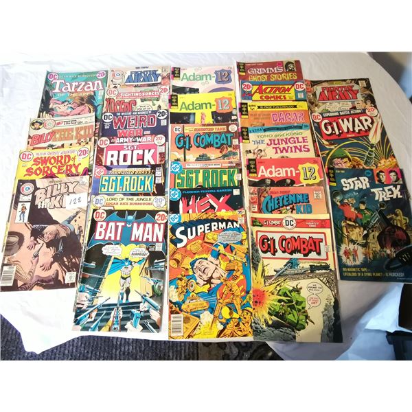 Lot of DC 27 Comics War and Actions Western Most 20 cents