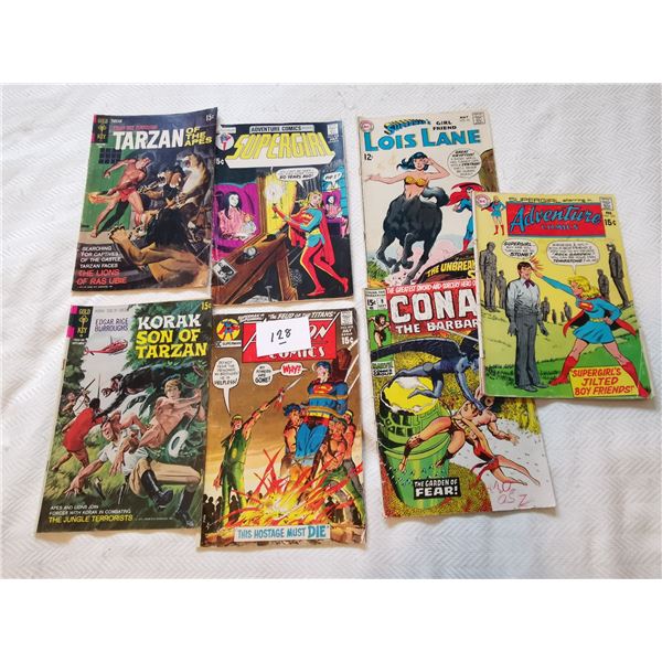 7 Vintage Action Comics (1) 12c (6) 15c