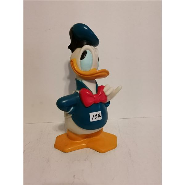 Vintage Donald Duck Coin Bank 11" tall