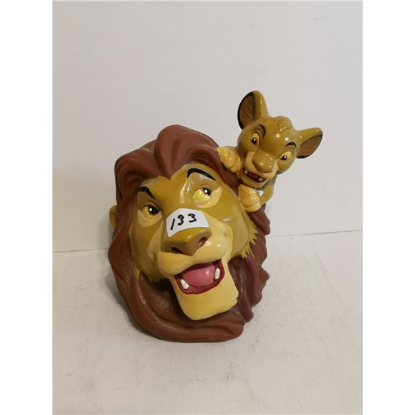 Disney Lion King Coin Bank 6" tall