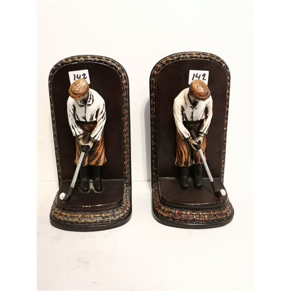 Man playing Golf Books ends