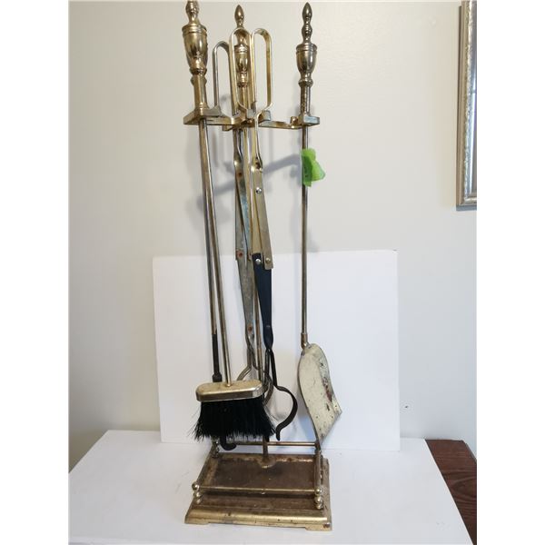 Brass Fire Place Tool Set