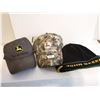 John Deere (2) Hats , (1) Beanie