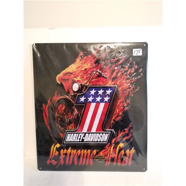 Harley - Davidson Sign Imbossed 13x15