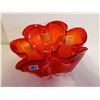 Image 2 : Red Art Glass 10" 8.5 High