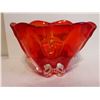 Image 6 : Red Art Glass 10" 8.5 High
