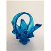Image 2 : Blue Basket Candy Dish 7" 8" High