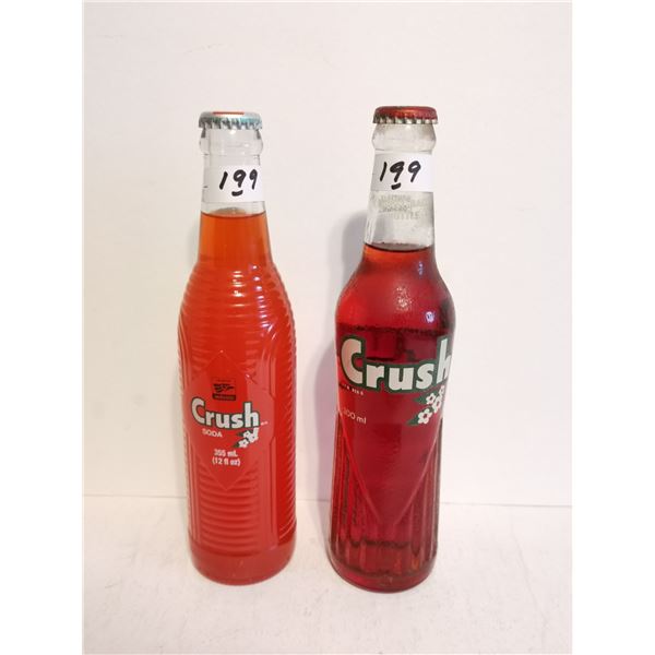 2 Crush Soda Bottles Full