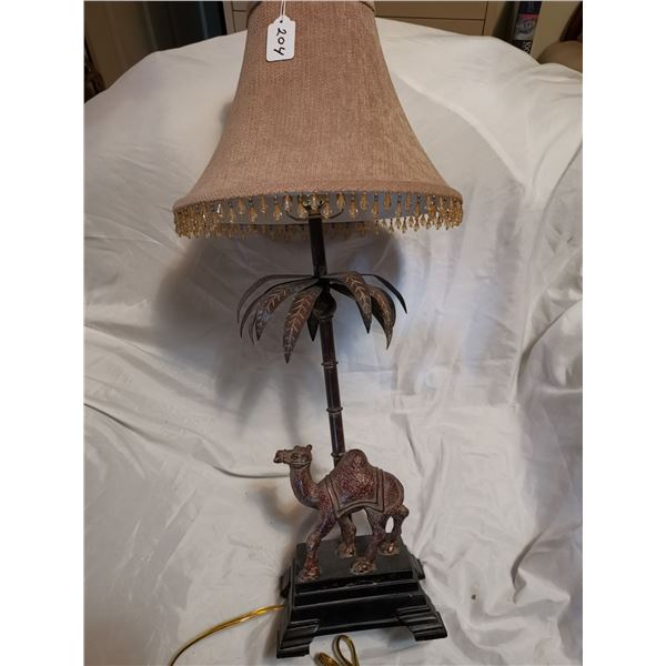 Vintage Lamp Camp Palmtree Theme