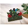 Image 2 : Cast Iron Lady Bug Letter Holder and Humming Bird