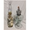 2 Small Coal Oil Lamps