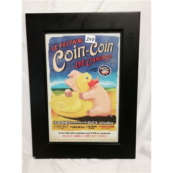 15 x11 Antique Framed Ad.