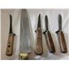 Image 10 : Lot of 5 Knives, Large is Victory knox 12" Big Knife