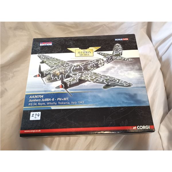 Junkers German Naze Die Cast Plane