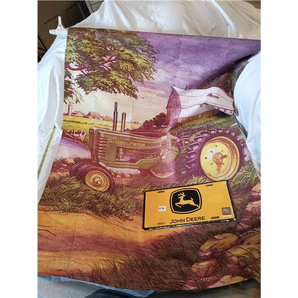 Used John Deere Flag + New License Plate