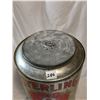 Image 2 : Antique Rare Sterling Tobacco Tin Can 12" high