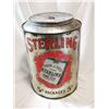 Image 3 : Antique Rare Sterling Tobacco Tin Can 12" high