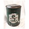 Green Antique rare Sterling Tobacco Tin Can 12" high