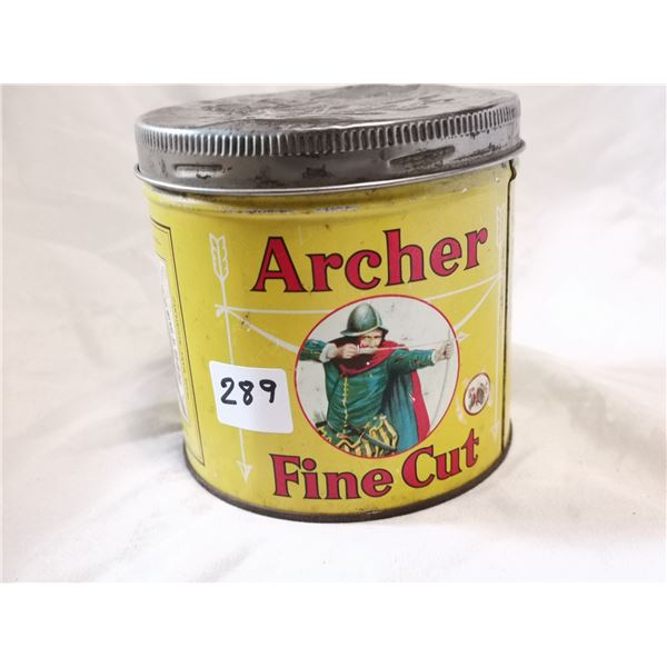 Rare Archer 50 cents Tobacco Tin Can