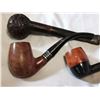Image 5 : Three Vintage Pipes on Wooden Pipe Stand