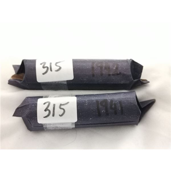 1941 and 1942 Full Roll of 5cents Nickels