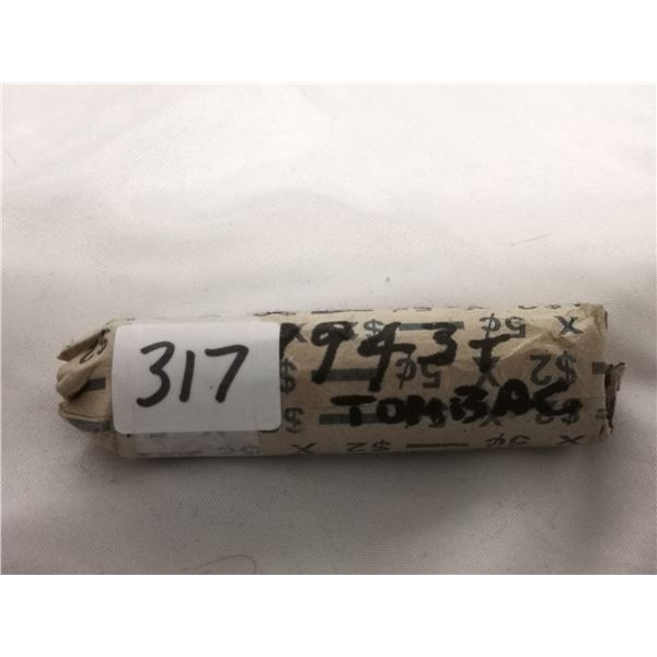 1943 TOMBAC Full Roll of 5cents Nickels