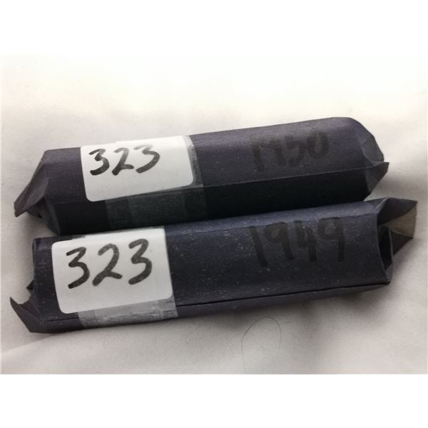 1949 and 1950 Full Roll of 5cents Nickels