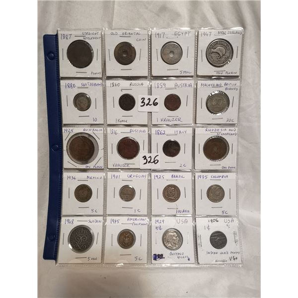 Lot of 20 Old Wolrd Coins